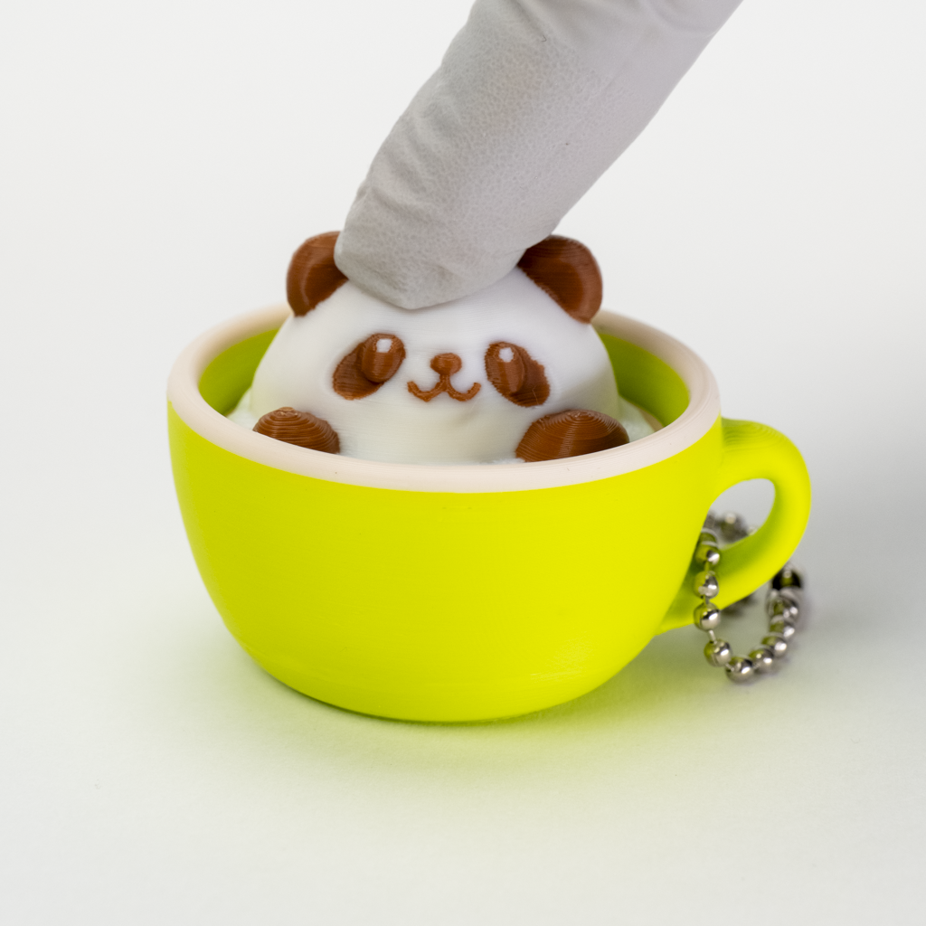 3Dラテアートクリッカー パンダ