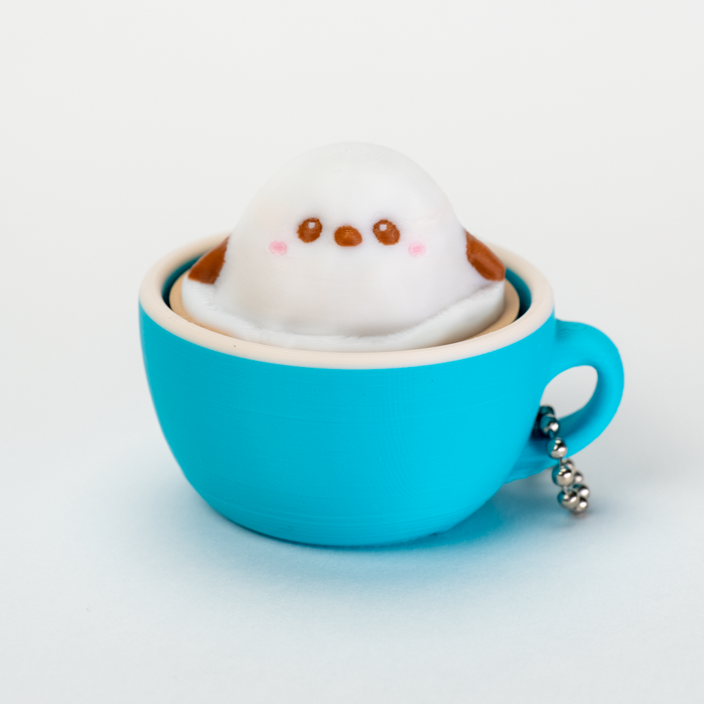 3Dラテアートクリッカー　シマエナガ
