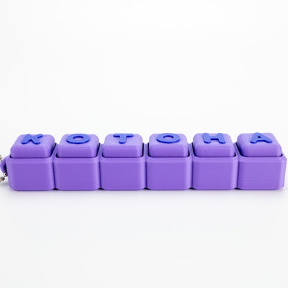 【6文字】文字が選べるクリッカー カスタムキーホルダー